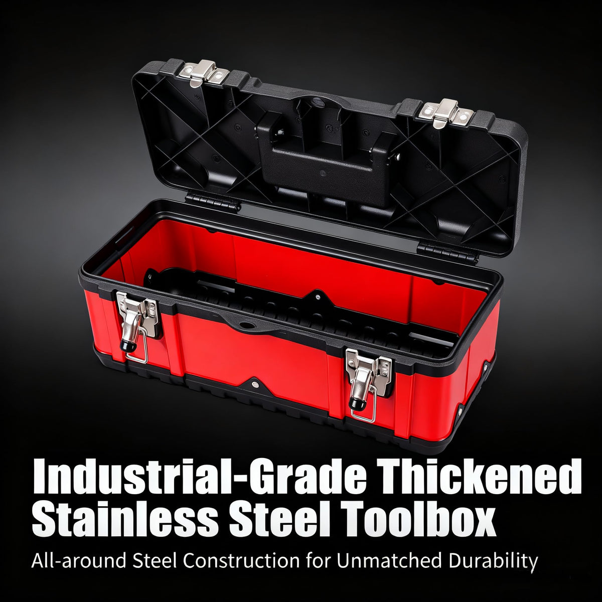 Tool Box 15.5 Inch Small Portable Tool Organizer Box with -in Short Non-slip Handle Car Box with Removable tray