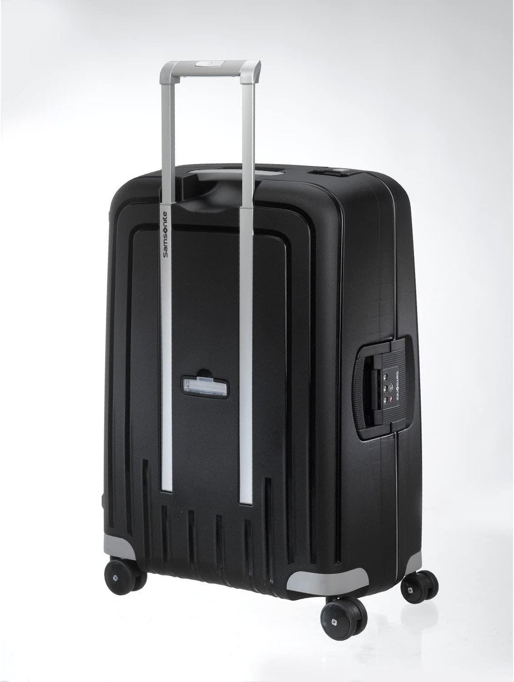 S'Cure Hardside Luggage with Spinner Wheels, Black, Checked-Large 28-Inch