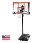 Lifetime 50 In. Shatterproof Portable One Hand Height Adjustable Basketball System, 71566