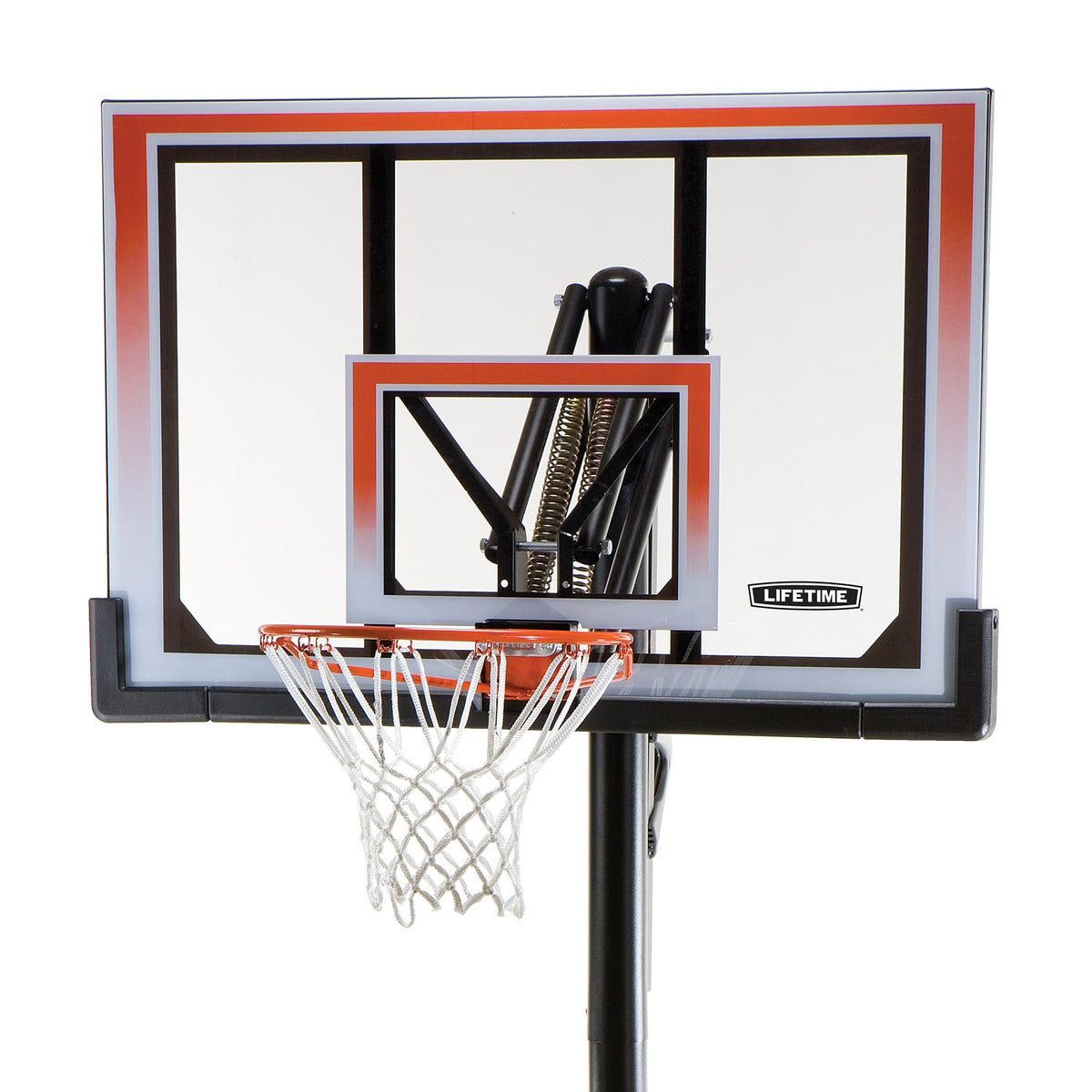 Lifetime 50 In. Shatterproof Portable One Hand Height Adjustable Basketball System, 71566