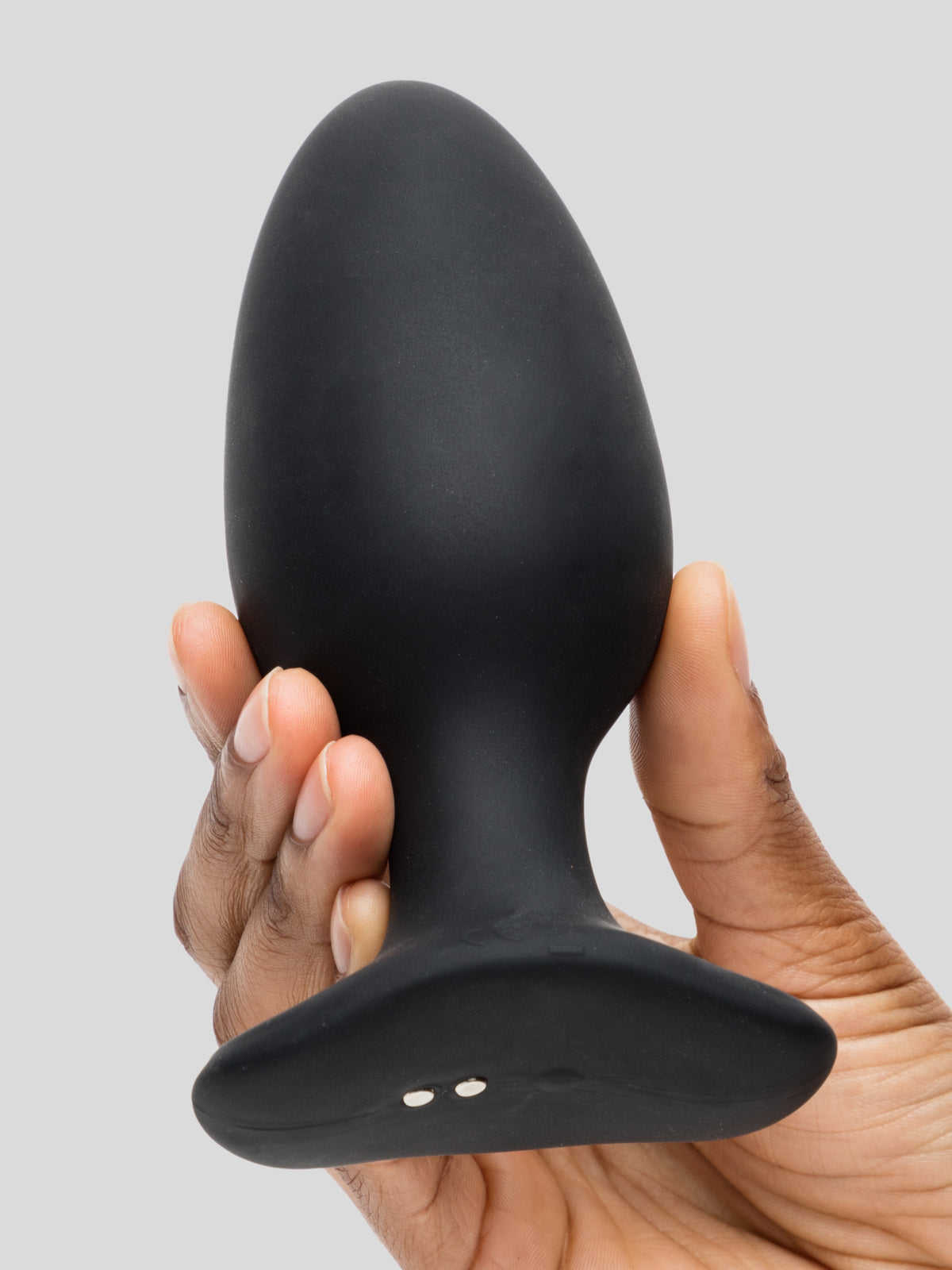 Lovense Hush 2 Large App Controlled Rechargeable Vibrating Butt Plug 5 Inch, Black