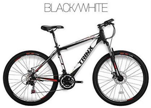 Trinx MTB Mens Mountain Bike 26 inch  21 Speed M136 17" Frame Black /White
