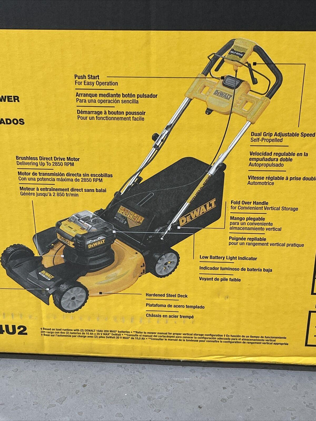 21.5 in. 20-Volt MAX Cordless Brushless Walk Behind Self Propelled Mower