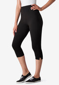 stretch cotton capri legging
