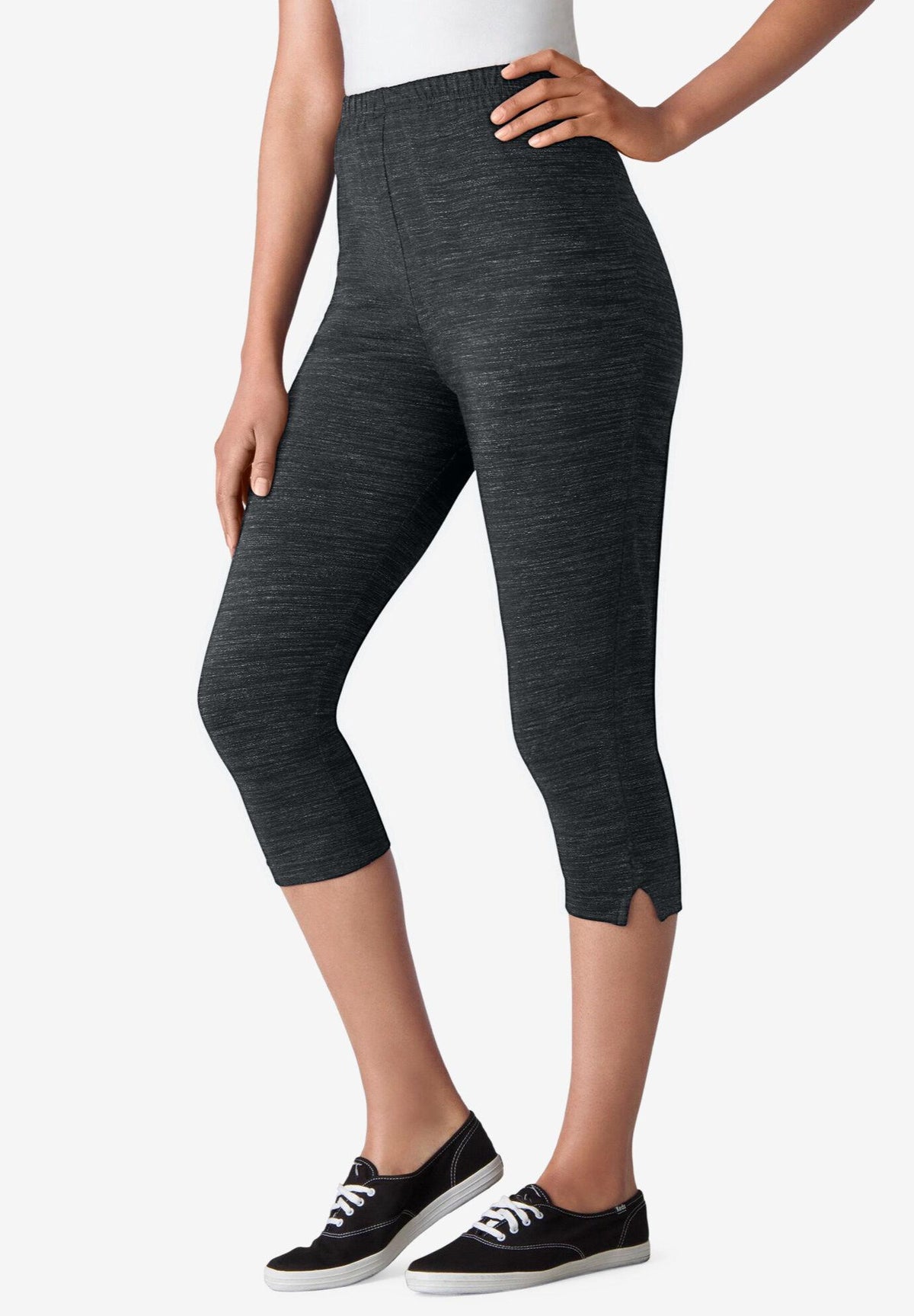 stretch cotton capri legging