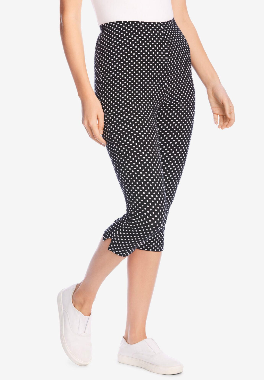 stretch cotton capri legging