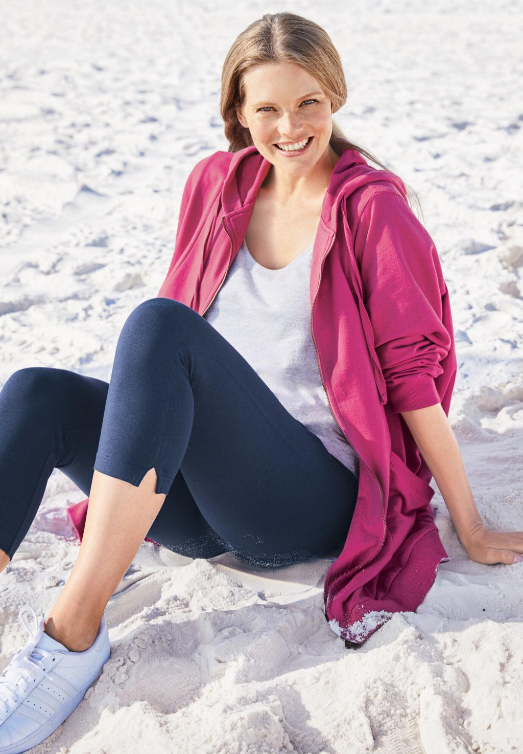 stretch cotton capri legging