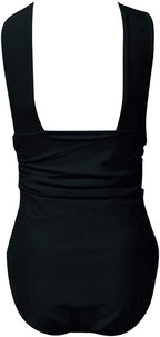 Women Crisscross One Piece Swimsuit Tummy Control Bathing Suit Front Crossover Swimwear