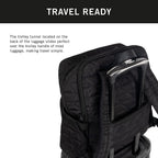Diamond Tower Luggage Collection Lightweight Hardside Expandable 8-Wheel Spinner Travel Suitcase, Black, 2pc Bundle (Carry On+Backpack)