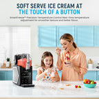 Slushie Machine & Ice Cream Maker, 85oz Larger Slushie Machine for Home, LED Display | 6 Preset Programs | Auto-Clean, Perfect for Margaritas, Frappes, Milkshakes & Smoothies, No Ice Needed