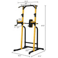 Joppoint Power Tower Weight capacity 661 LBS Multi-Function Dip Stands Pull Up Tower Height Adjustable Full Body Home Fitness Gym Tower