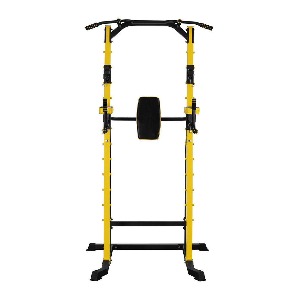 Joppoint Power Tower Weight capacity 661 LBS Multi-Function Dip Stands Pull Up Tower Height Adjustable Full Body Home Fitness Gym Tower