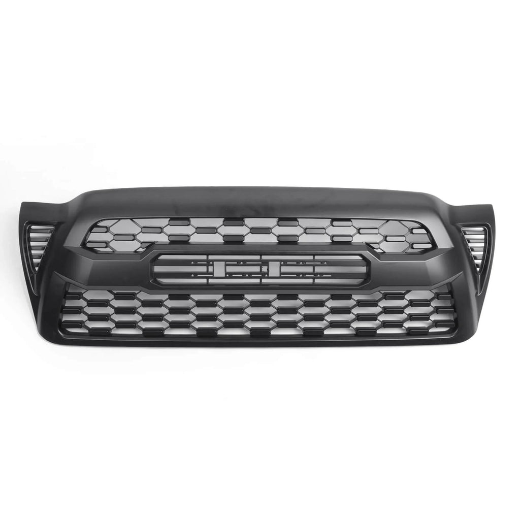 2005-2011 Tacoma Grill Replacement Front Bumper Hood Grill Kit Matte Black Generic