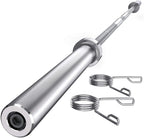 7ft Olympic Barbell Bar Standard Weight Bar for Power Lifting&amp;Weightlifting with Ring Collars Workout Bar Barbell for Strength Training