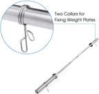 Weight Bars For Lifting With Ring Collars Set