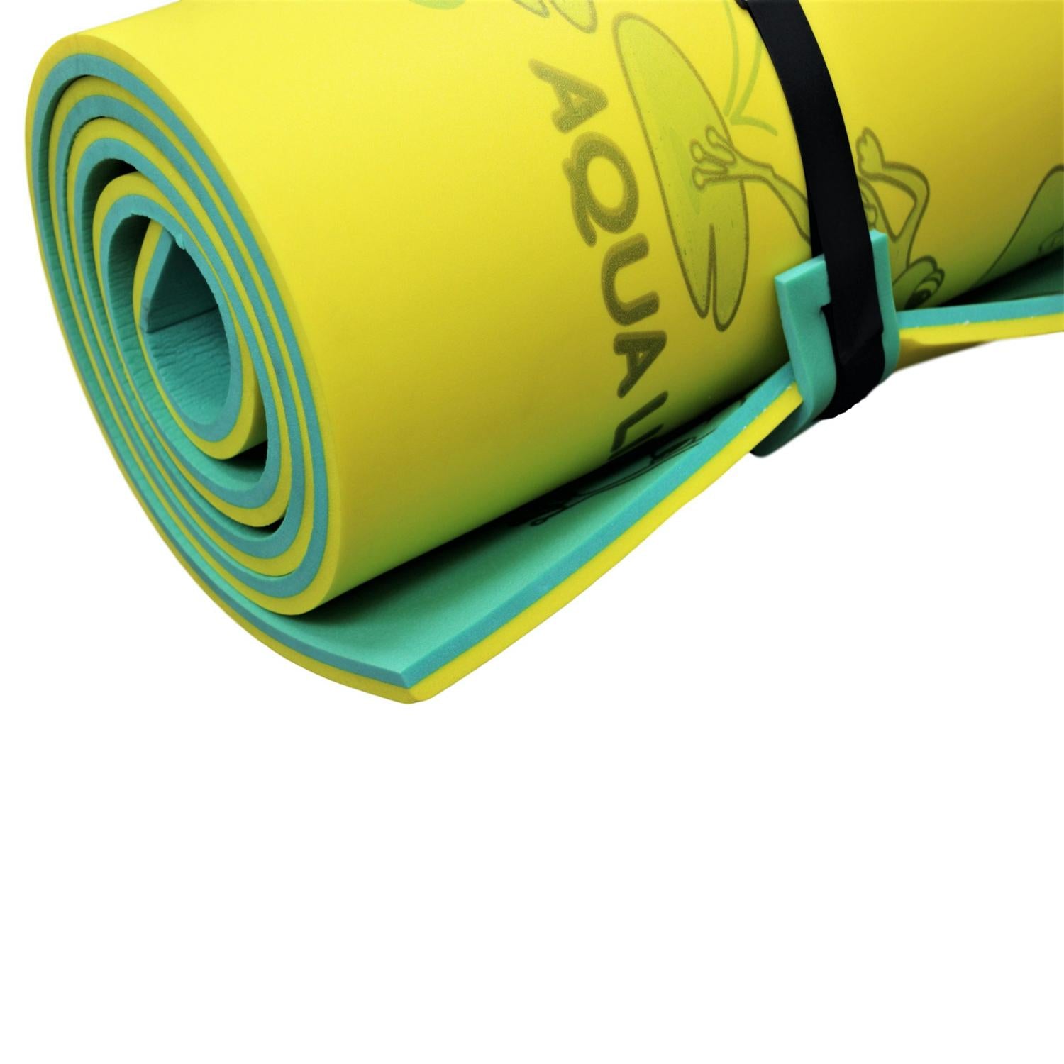 Aqua Lily Pad ALP12 Original Model 12 Foot Water Playground Floating Foam Island Mat with Storage Straps and Pad Protectors,