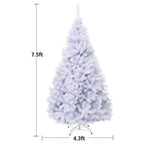 7.5 ft. Unlit Hinged Artificial Christmas Tree Premium Pine Tree 1346 Tips W/Metal Stand