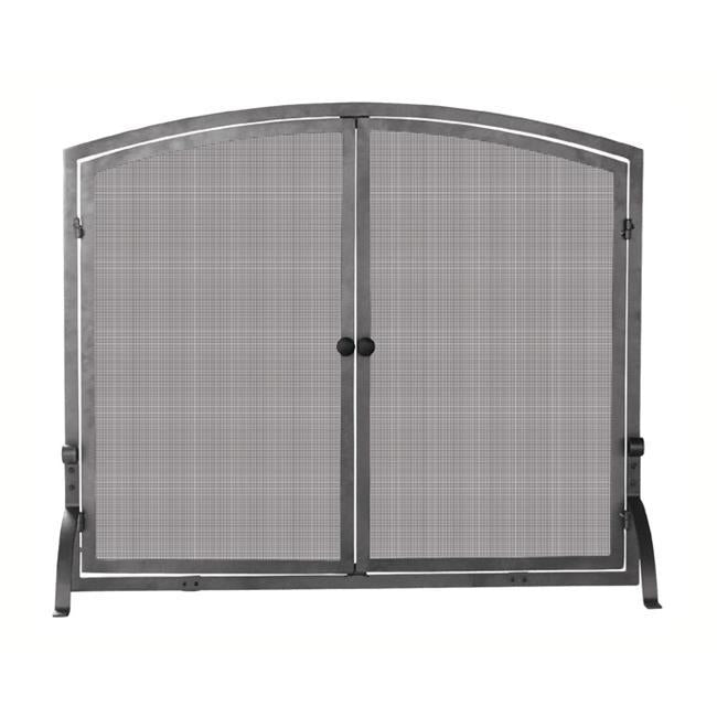 Single Panel Olde World Iron Screen w -Doors Large