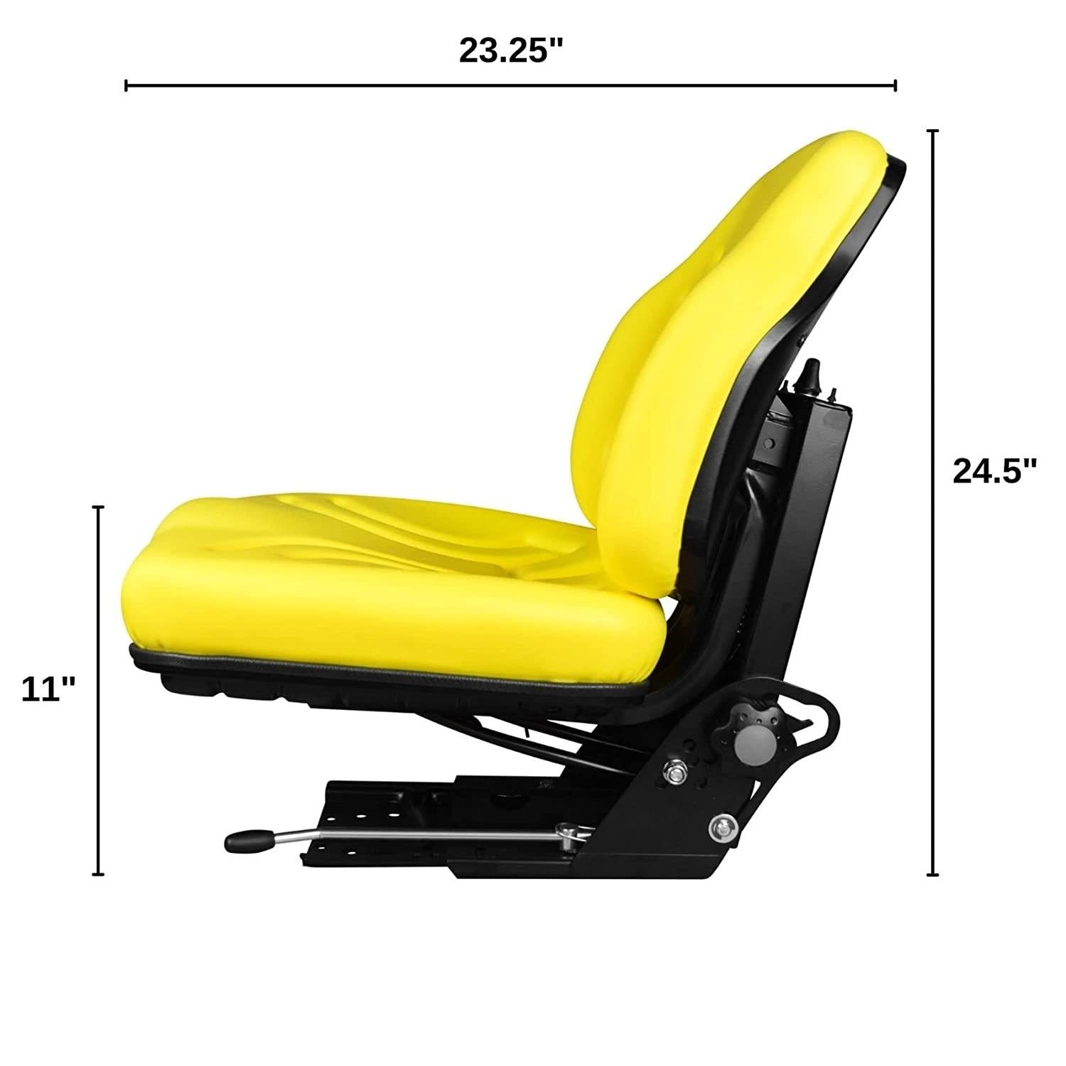 trac seats yellow suspension seat for john deere 5303 5310 5320 5400 5403 5410 5420 5510 5520 tractor (same day )