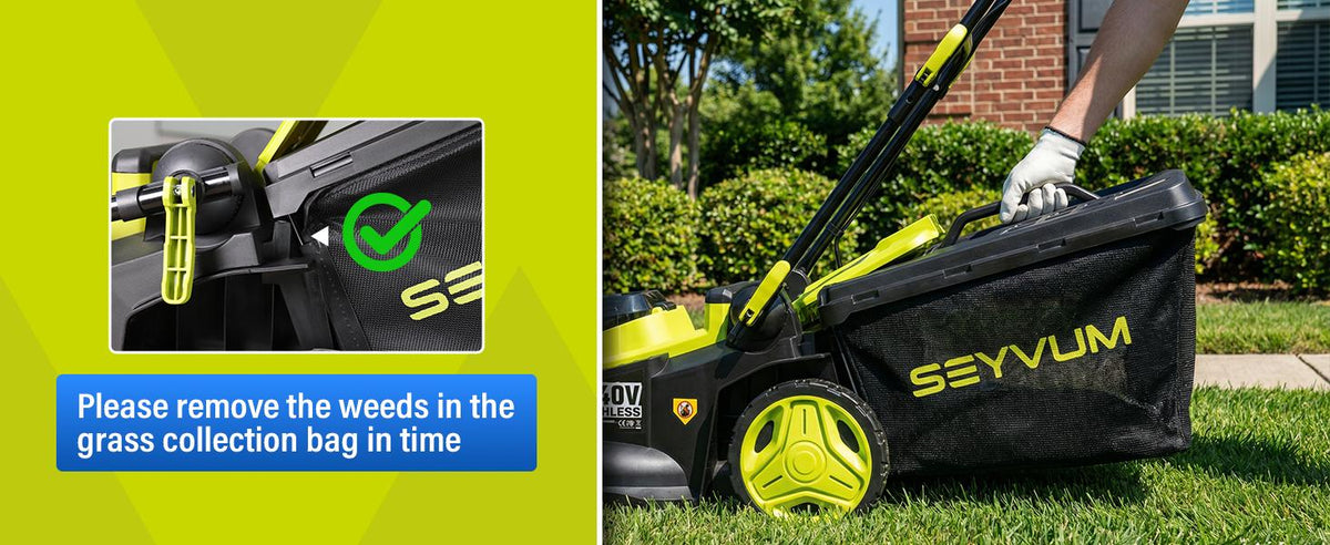 40V 16-inch Cordless Lawn Mower with 45L Grass Collection Bag, 6 Position Height Adjustment Electric Lawn Mower, 2 x 20V 4.0Ah Battery Powered Push Lawnmower, 2.4A Fast Charger, Lemon Green