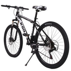 VANLOFE Aluminum Mountain Bike for Men,26-inch Wheels,Mens Frame,Black