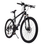 VANLOFE Aluminum Mountain Bike for Men,26-inch Wheels,Mens Frame,Black