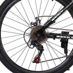 VANLOFE Aluminum Mountain Bike for Men,26-inch Wheels,Mens Frame,Black