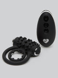 Lovehoney Wild Thing 10 Function Remote Control Vibrating Cock Ring, Black