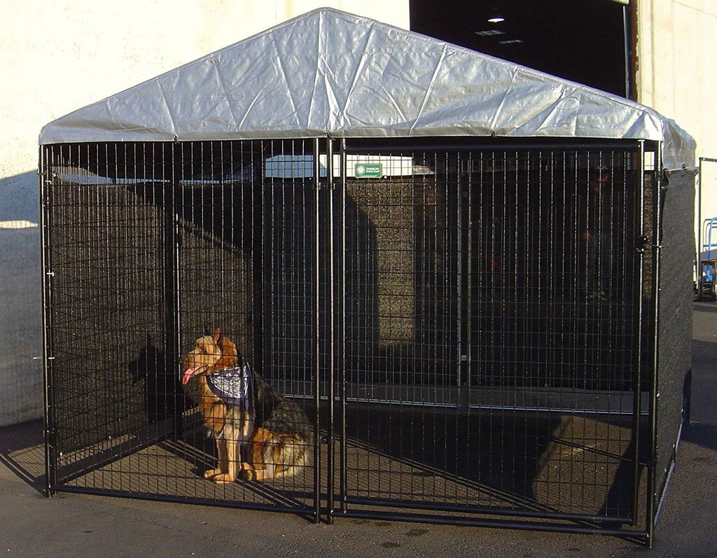 Dog Kennel Shade Wind Screen - Weather Guard Extra LarShade Cloth with Grommets