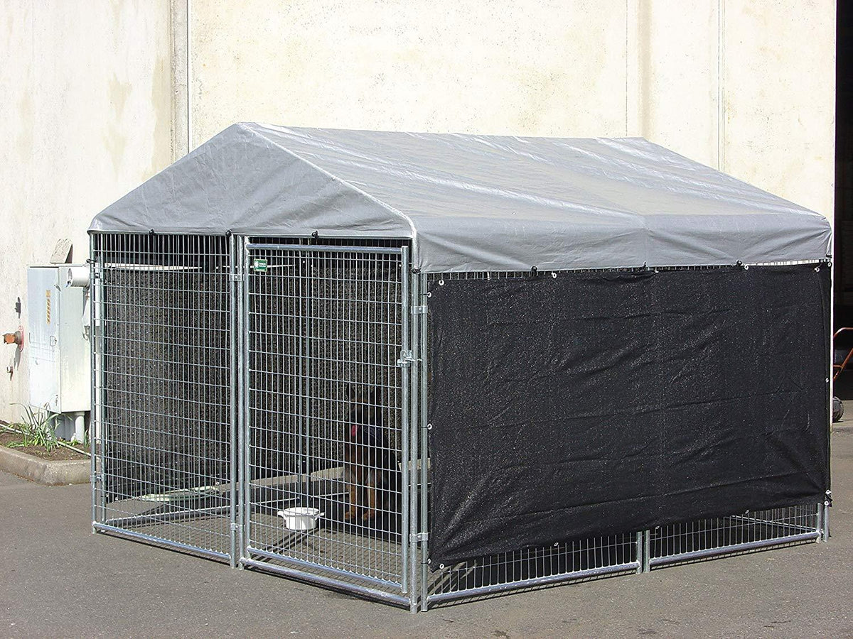 Dog Kennel Shade Wind Screen - Weather Guard Extra LarShade Cloth with Grommets