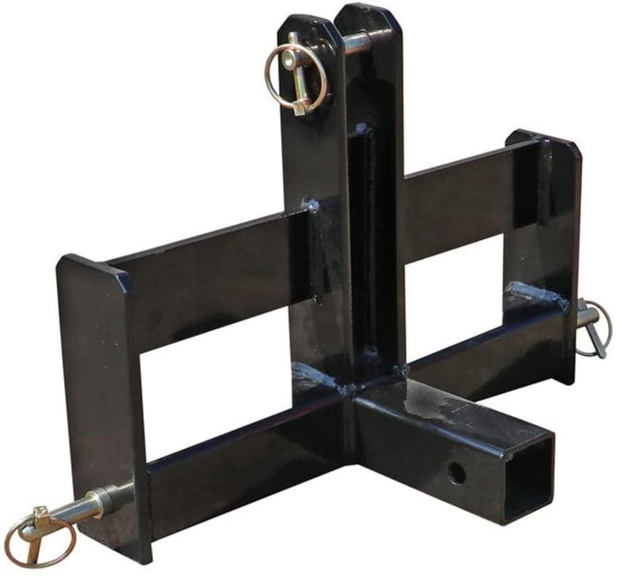 titan attachments tractor drawbar suitcase with weight brackets 2" receiver cat 0 3-pt