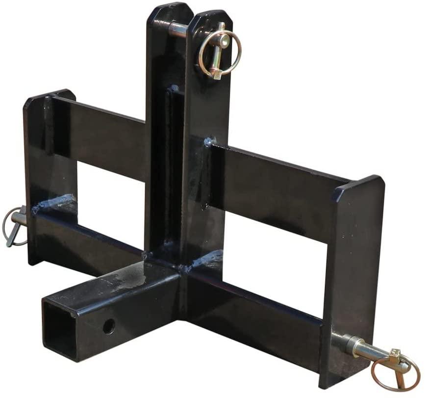 titan attachments tractor drawbar suitcase with weight brackets 2" receiver cat 0 3-pt
