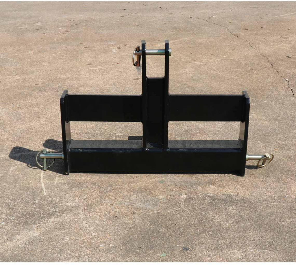 titan attachments tractor drawbar suitcase with weight brackets 2" receiver cat 0 3-pt