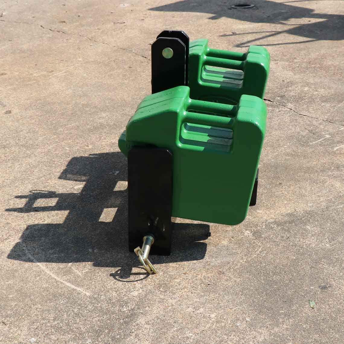 titan attachments tractor drawbar suitcase with weight brackets 2" receiver cat 0 3-pt