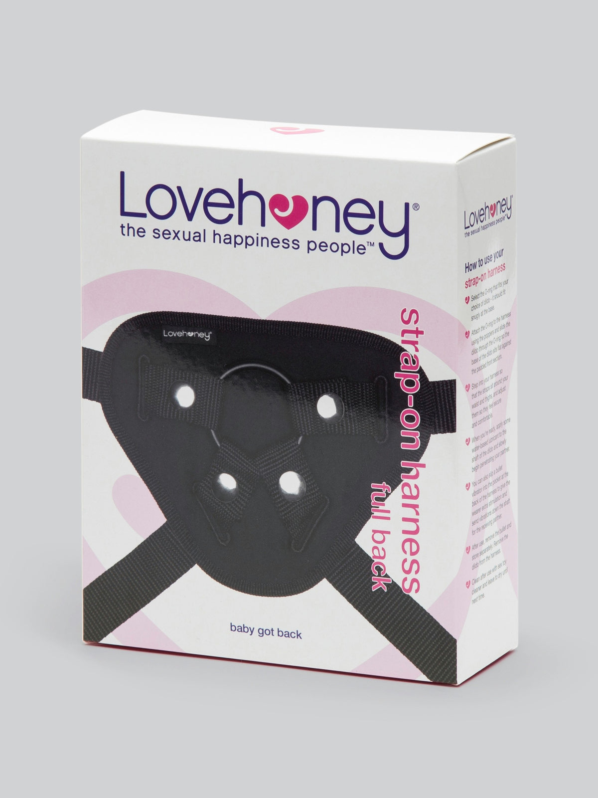 Lovehoney Full-Back Strap-On Harness , Black