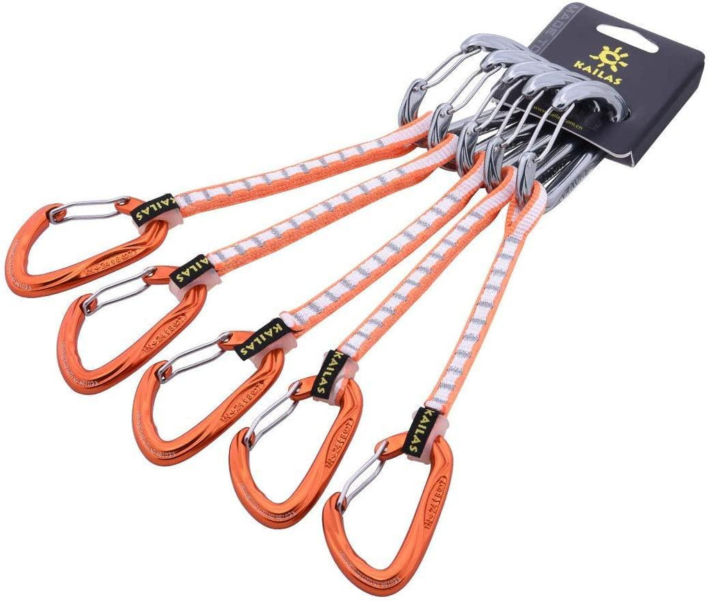 KAILAS draws Climbing Rescue draw Set 12CM 18CM Vim Wire Straight Gate and Bent Gate Keylock Carabiner
