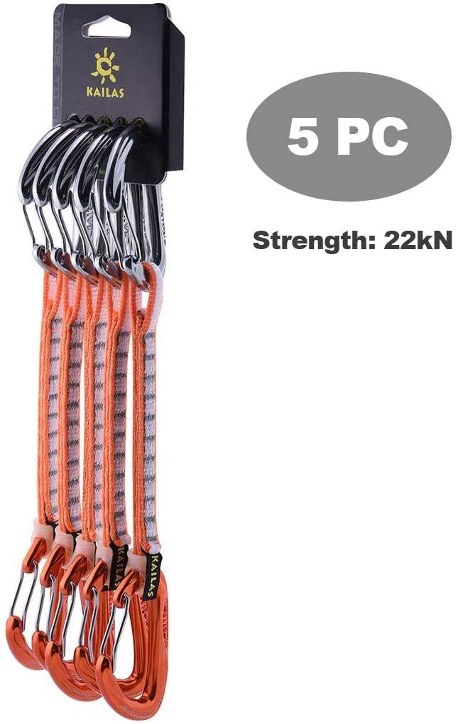 KAILAS draws Climbing Rescue draw Set 12CM 18CM Vim Wire Straight Gate and Bent Gate Keylock Carabiner