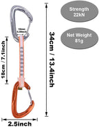 KAILAS draws Climbing Rescue draw Set 12CM 18CM Vim Wire Straight Gate and Bent Gate Keylock Carabiner