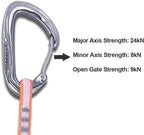 KAILAS draws Climbing Rescue draw Set 12CM 18CM Vim Wire Straight Gate and Bent Gate Keylock Carabiner