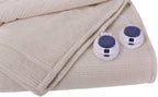 Soft Heat by Perfect Fit | Ultra Soft Plush Electric Heated Warming Blanket with Safe &amp; Warm, King, Garnet Red
