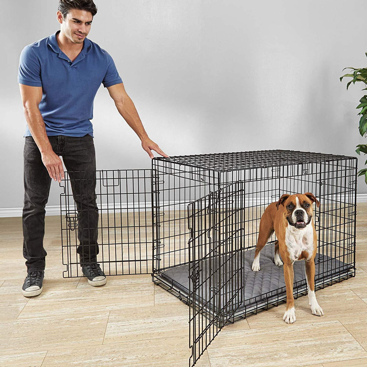 You &amp; Me Ultra Tough 2-Door Folding Dog Crate