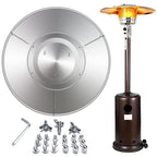 Ipretty Outdoor Patio Heater Reflector Shield Durable Aluminum Replacement Parts Accessories Safe Propane Heater Focusing Reflector method