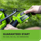40V 17" Cordless Lawn Mower – Brushless Motor, 4.0Ah Battery &amp; Charger (75+ Compatible Tools), 2-in-1 Mulch/Bag