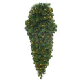 48 in. Green Grand Teton Teardrop with 100 Warm White Mini LED Light