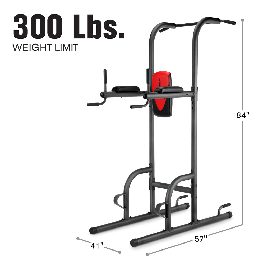 Weider Power Tower with Four Workout Stations and 300 lb. User Capacity