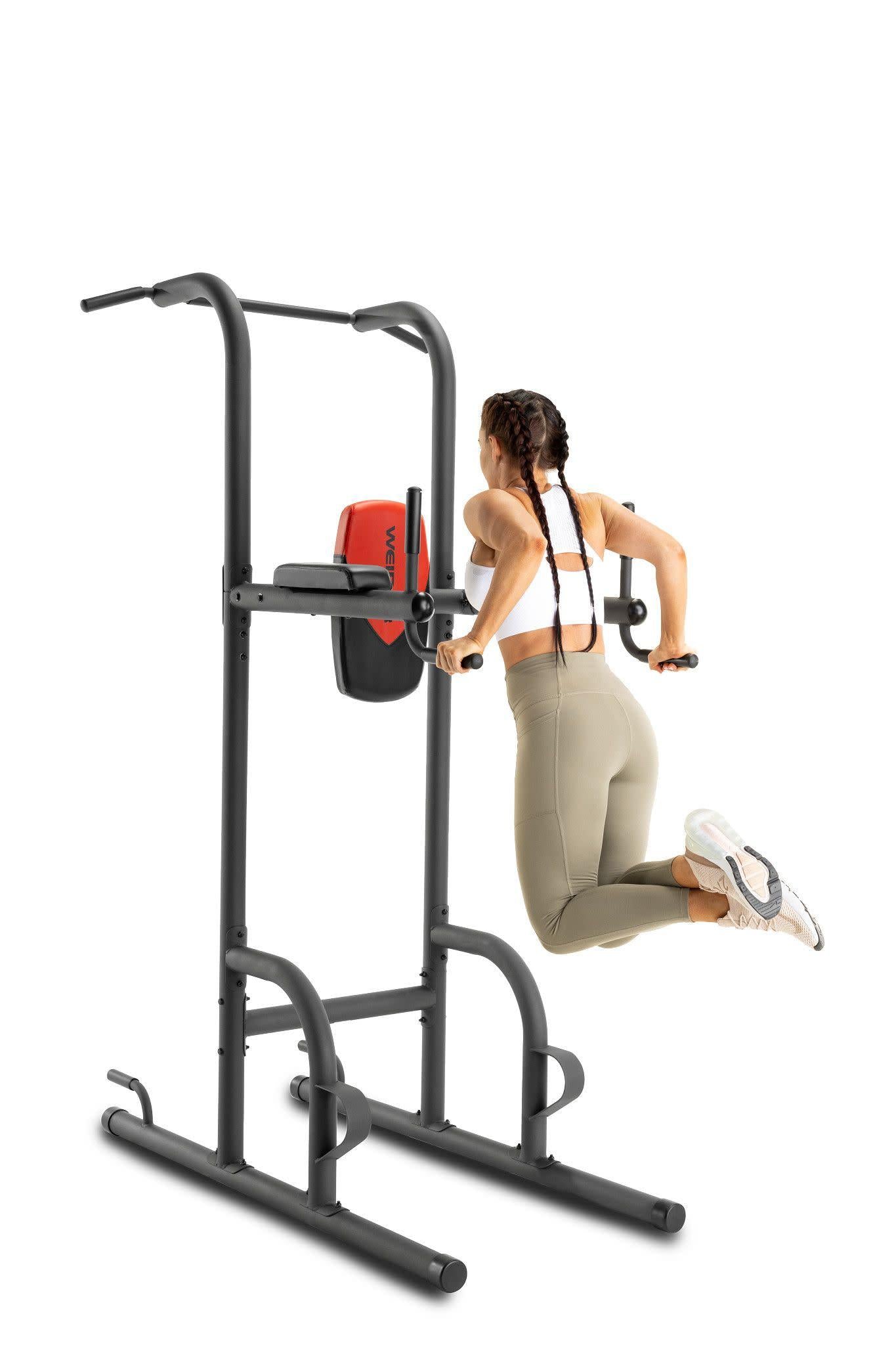 Weider Power Tower with Four Workout Stations and 300 lb. User Capacity