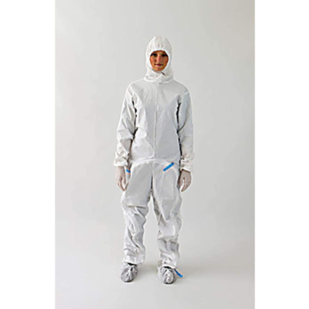 Ansell S-BDSH-XXXXL BioClean Drop-Down Garment with Hood, Anti-Static, White, Sterile, 4XL (Pack of 20)