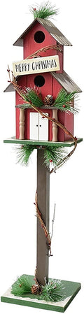 SMYONGPINGLED Lights with Light String Mailbox Christmas Decorations Red Mailbox Bird House Cabin Indoor and Outdoor for Christmas Party Festival Year Craft Supplies 27 Indoor and Outdoor wa