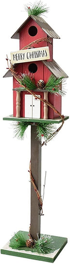 SMYONGPINGLED Lights with Light String Mailbox Christmas Decorations Red Mailbox Bird House Cabin Indoor and Outdoor for Christmas Party Festival Year Craft Supplies 27 Indoor and Outdoor wa