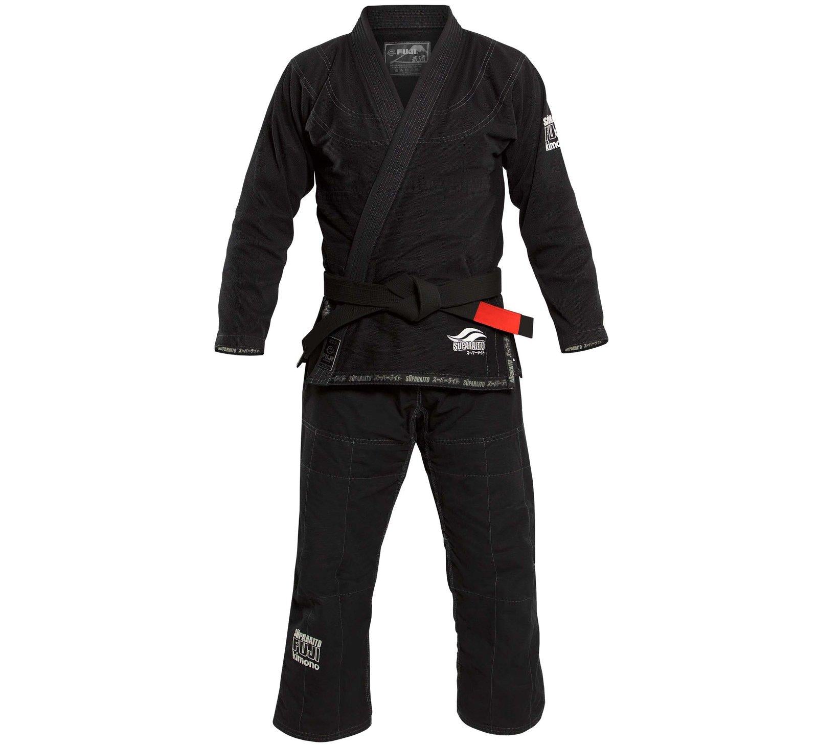Fuji Suparaito Superlite Brazilian Jiu Jitsu Gi - Black (A0)